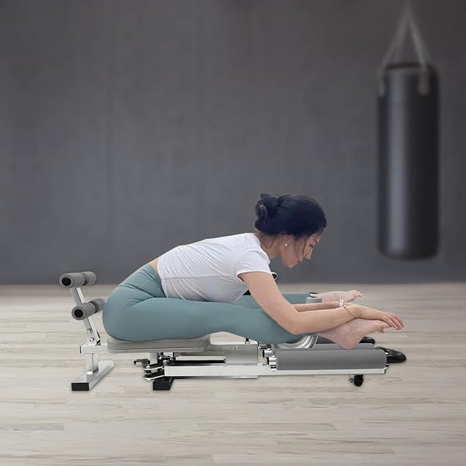 Leg Stretcher, Professional Leg Spreader Flexibility Stretching Equipment, 330LBS Heavy Duty Leg Exercises Split Machine w/Cushion Rollers, 0-210° Adjust Leg Training Tool for Gym Home