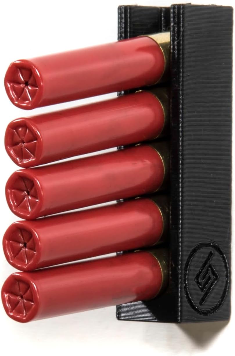 Spartan Mounts Shotgun Shell Storage Solution | Safe Gun Room Display Storage Organization Man Cave Husband Military Police Home Self Defense 12 20 410 Gauge