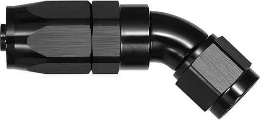 EVIL ENERGY 12AN 45 Degree One Piece Full Flow Hose End Fitting Swivel For CPE Braided Hose
