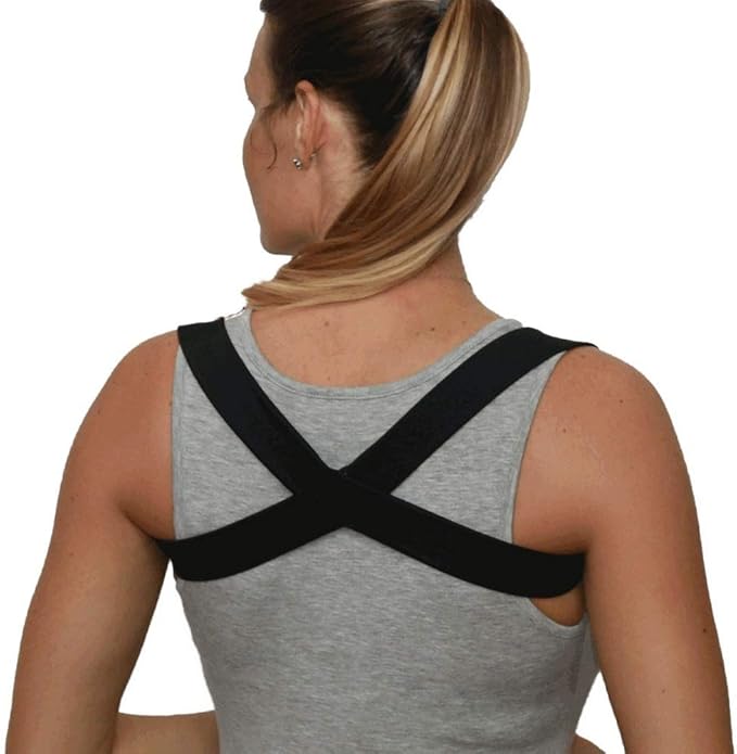 Posture Corrector Brace/Wear 15 Minutes A Day to Impove Posture Posturific Brace - Available in Colors and Sizes (Black Medium)
