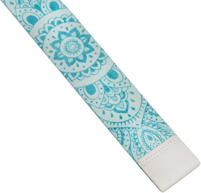 yogadesignlab YOGA DESIGN LAB | The Yoga Strap | Luxurious, Extra Long, Super Soft, Eco Printed | Studio Quality, Adjustable | Safely Stretch Further and Hold Longer | 8 ft Long