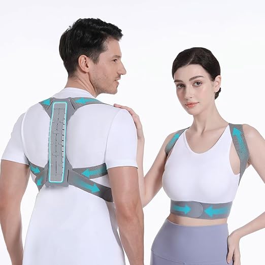 OFIR Revolutionary Upper Back Brace Posture Corrector for Women & Men, Effective Back Straightener Posture Corrector for Men, Adjustable Upper Support Shoulder Neck and Spine for Scoliosis, Hunchback