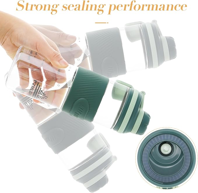 Shaker Bottle for Protein Mixes - Super Creamy Fitness Protein Shakes, 650ml/23oz - Durable, Leak-Proof (Green)