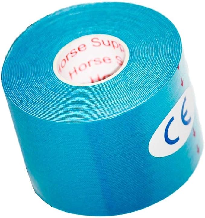 PreCut Kinesiology Tape Sport Pro (20 Pre Cut 10 Inch Strips per Roll) Athletic Recovery Muscle Support Physio Therapeutic Aid (Light Blue) (Single Roll)