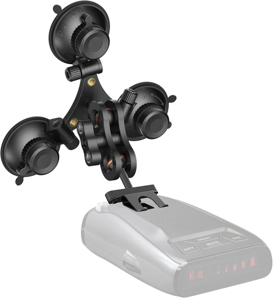 Radar Detector Mount, Triangular Suction Cup Mount,Windshield Radar Detector Suction Cup Bracket (for Uniden DFR Series Radar Models)