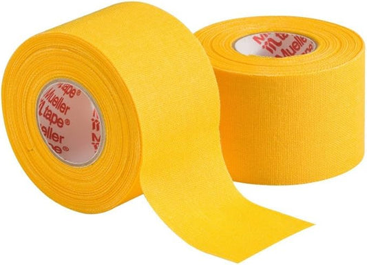 MUELLER Sports Medicine MTape Rolls, Quality Athletic Tape, Easy to Tear for Fast & Effective Taping, 1.5" x 10 Yards Per Roll, 2 Rolls