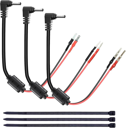 13.8" Radar Detector Hardwire Power Cord,Mirror Wire Plug Kit,for Escort Uniden Beltronics Whistler Cobra Valentine One Radar Detector Power Cord,with Magnetic Ring and Inline Fuse Holder,DC3.5