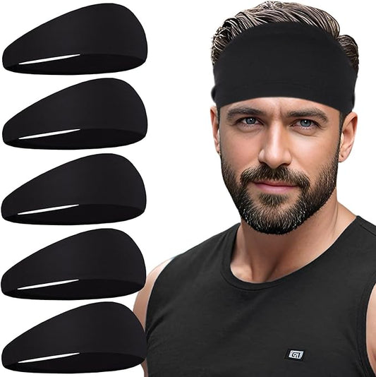 Sports Headbands for Men,Mens Running Headband Moisture Wicking Workout Headband,Running,Cycling,Basketball,Yoga,Football,Unisex