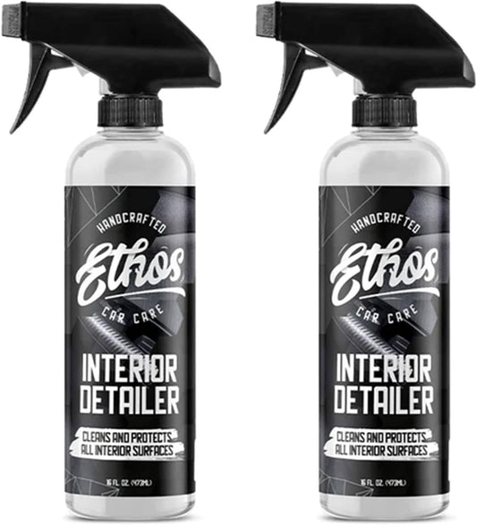 Ethos Interior Detailer Spray - Interior Car Cleaner Easily Cleans & Protects All Interior Surfaces | Non Greasy Satin Finish with UV Protection & Odor Neutralizing Agents | Coconut Scented