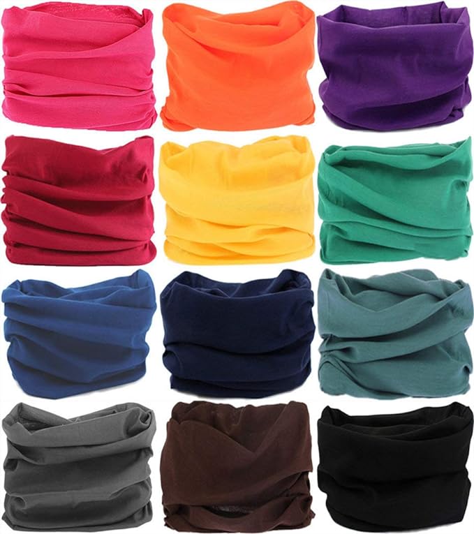 Neck Gaiter Headband Headwear Head Wrap Face Mask Magic Scarf Bandana for Men and Women