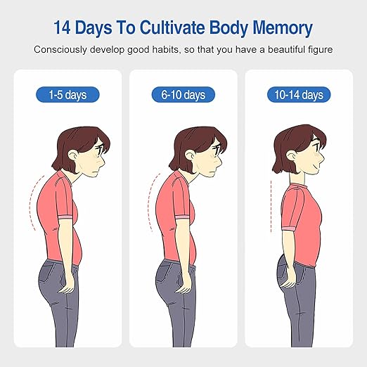 Smart Posture Corrector - Adjustable Upper Back Brace with Vibration Intelligent Posture Reminder, Posture Trainer for Kids, Help to Keep Right Posture (J3000)