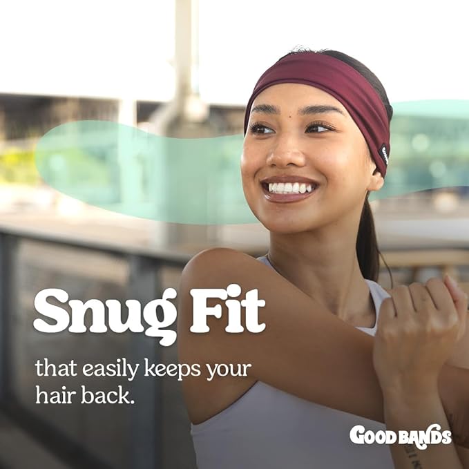 Sweatband for Men and Women - Unisex Headband That Wicks Moisture and Eliminates Excess Sweat - Durable & Long-Lasting - Running, Sports, Football, Triathlons, Construction, Yoga, Gym