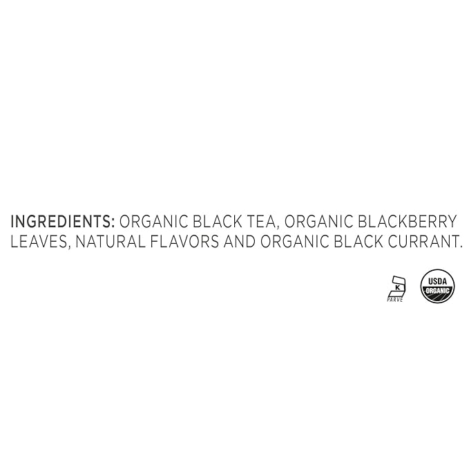 Tea Forte Black Currant Premium Organic Loose Leaf Caffeinated Black Tea Blend Canister, Makes 35-50 Cups