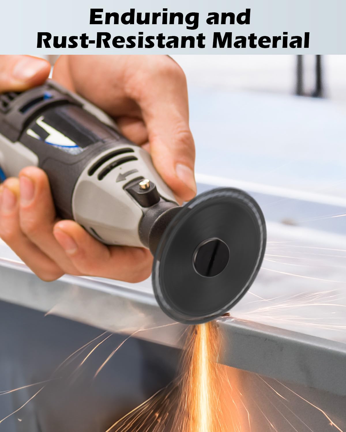 Cut Off Wheel Mounting Mandrel Holder 3/8" & 1/4" Arbor Hole, 4 Pack Cut-Off Wheel for Die Grinder Accessories Drill Bits Tool