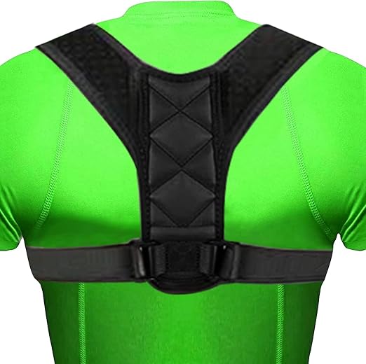 QUNPON Posture Corrector for Women & Men,Breathable & Adjustable Back Posture Corrector,Invisible Upper Back Brace Support and Providing Pain Relief from Neck, Back and Shoulder - Style A