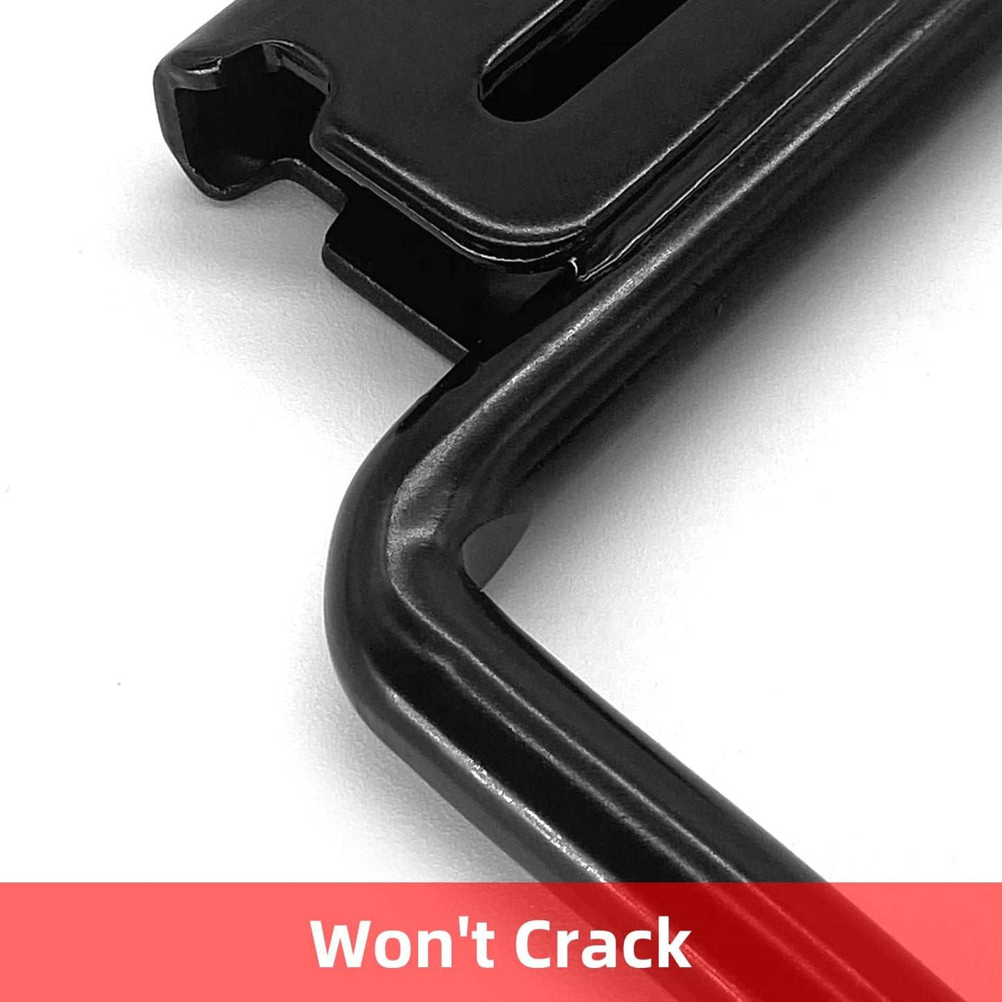 12PCS E Track J Hooks Heavy Duty E Track X Track Steel Hanger, Spring Fitting E Track Accessories for Enclosed Trailer, Cargo Van,Semi-Trucks Trailer,Black