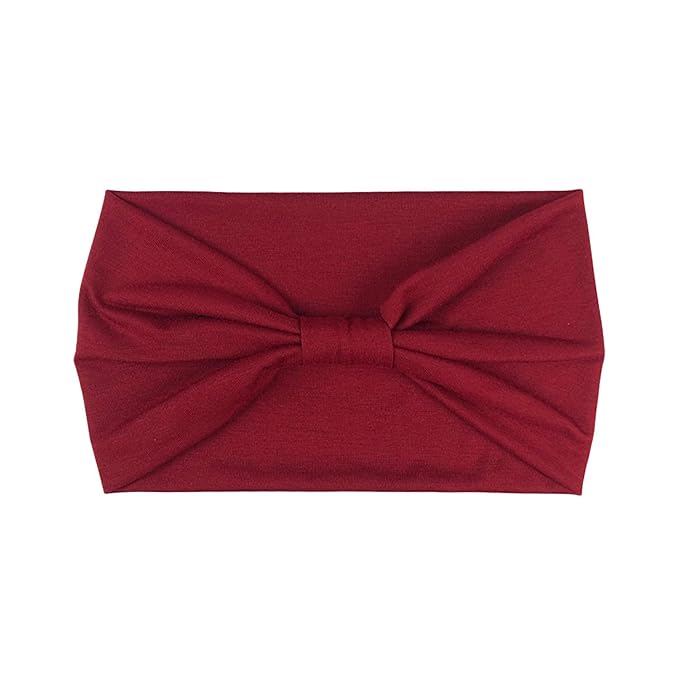 DRESHOW 4 Pack Turban Headbands for Women Wide Vintage Head Wraps Knotted Cute Hair Band Accessories