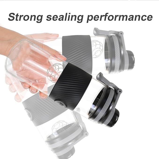 Shaker Bottle for Protein Mixes-protein shaker bottle- for super creamy fitness protein shakes,shaker cups for protein shakes 650ml/23oz - Durable, leak-proof(Black)