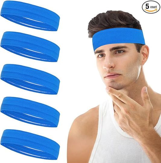 Workout Headbands Non Slip Headband Sport Headbands Sweatbands Elastic Sport Hair Bands for Sports Travel Indoor Fitness Gym