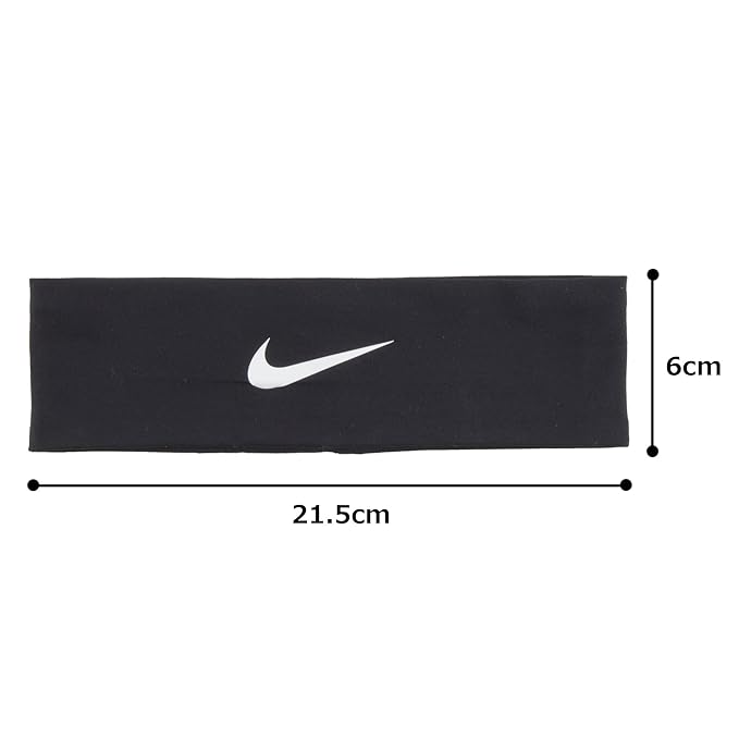 Nike Fury Headband, Black, 2.0(OSFM, Black/White)