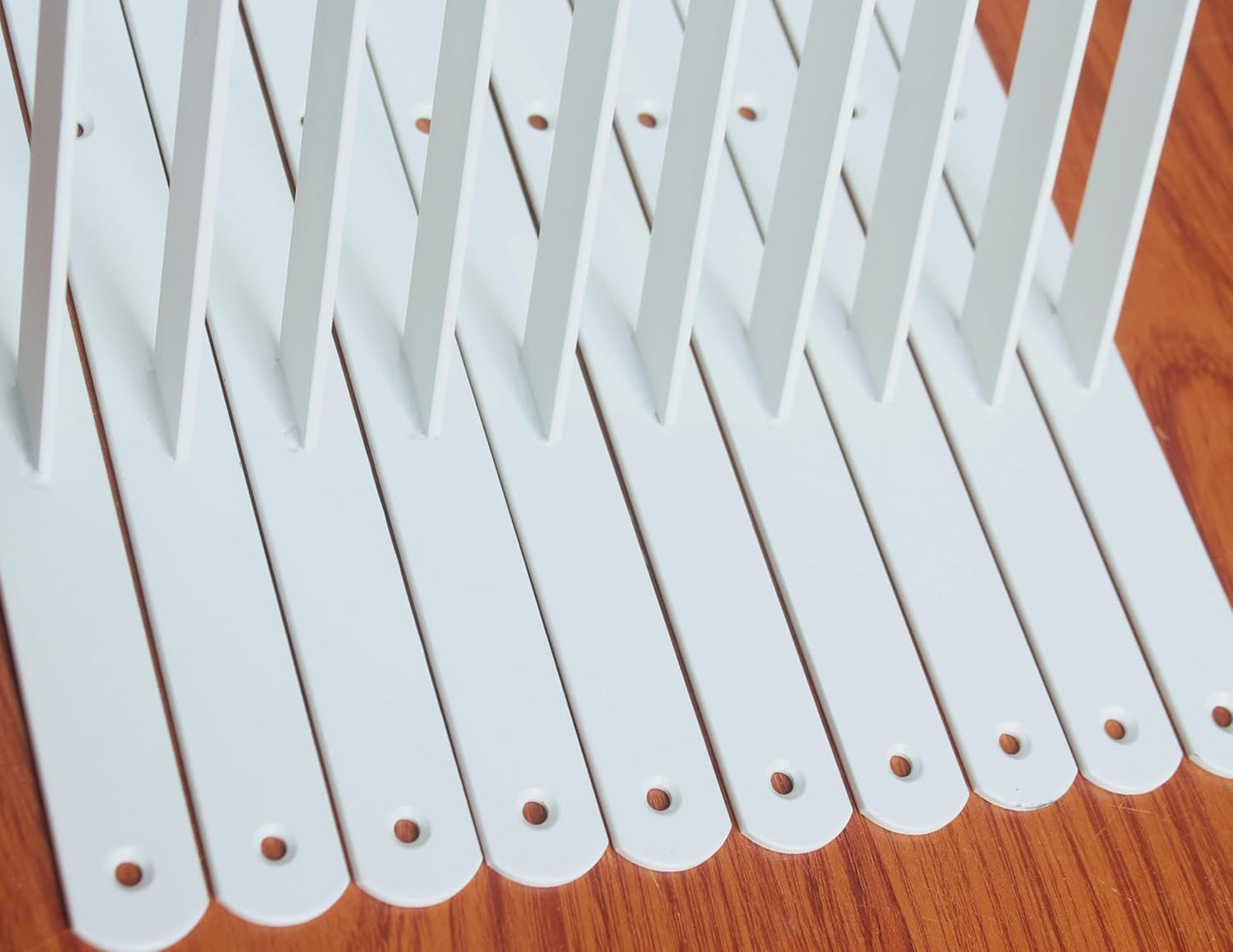 8 Pack L22 x H 12" White Heavy Duty Shelf Brackets with Screws Metal Shelf Brackets Shelf Support Angle Brackets for Shelves L Brackets Heavy Duty Floating Shelf