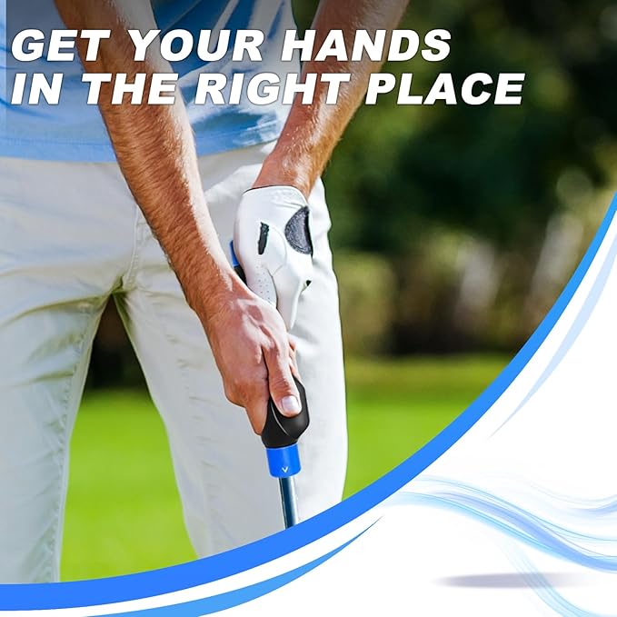 Golf Grip Trainer, Golf Club Grip, Golf Grip Training Aid, Helps Improve and Train Correct Hand Position (Right Hand )