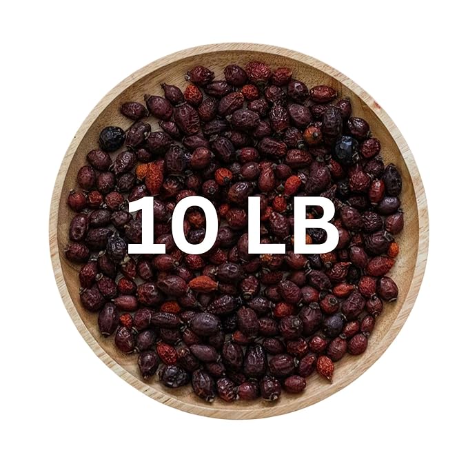 Rosehip Tea Organic (10 LB) – Dried Rose Hip Fruit Whole – Source of Vitamin C from Food