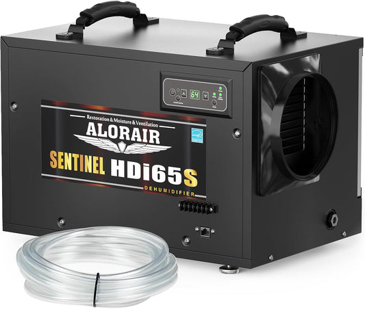 ALORAIR 120 PPD Commercial Dehumidifiers with Pump and Hose, Crawl Space Basement dehumidifier, Industry Water Damage Unit, Compact, Portable, Auto Defrost, Memory Starting