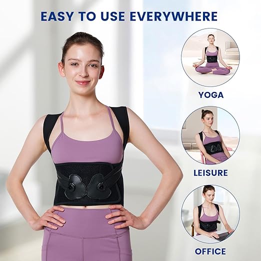 Posture Corrector for Women&Back Brace for Men-Knob Adjustable Back Support Straightener-Upper and Low Back Pain Relief-Scoliosis, Shoulder Posture Corrector-Neck Hump, Hunchback XXXL(44"-47")