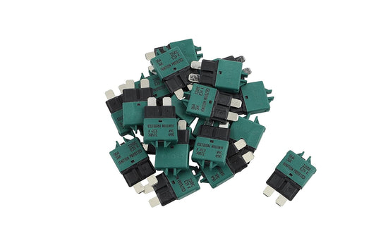 GLOSO Circuit Breakers E39 Manual (T3) Reset Low Profile ATC/ATO (6A - 25 Pack)