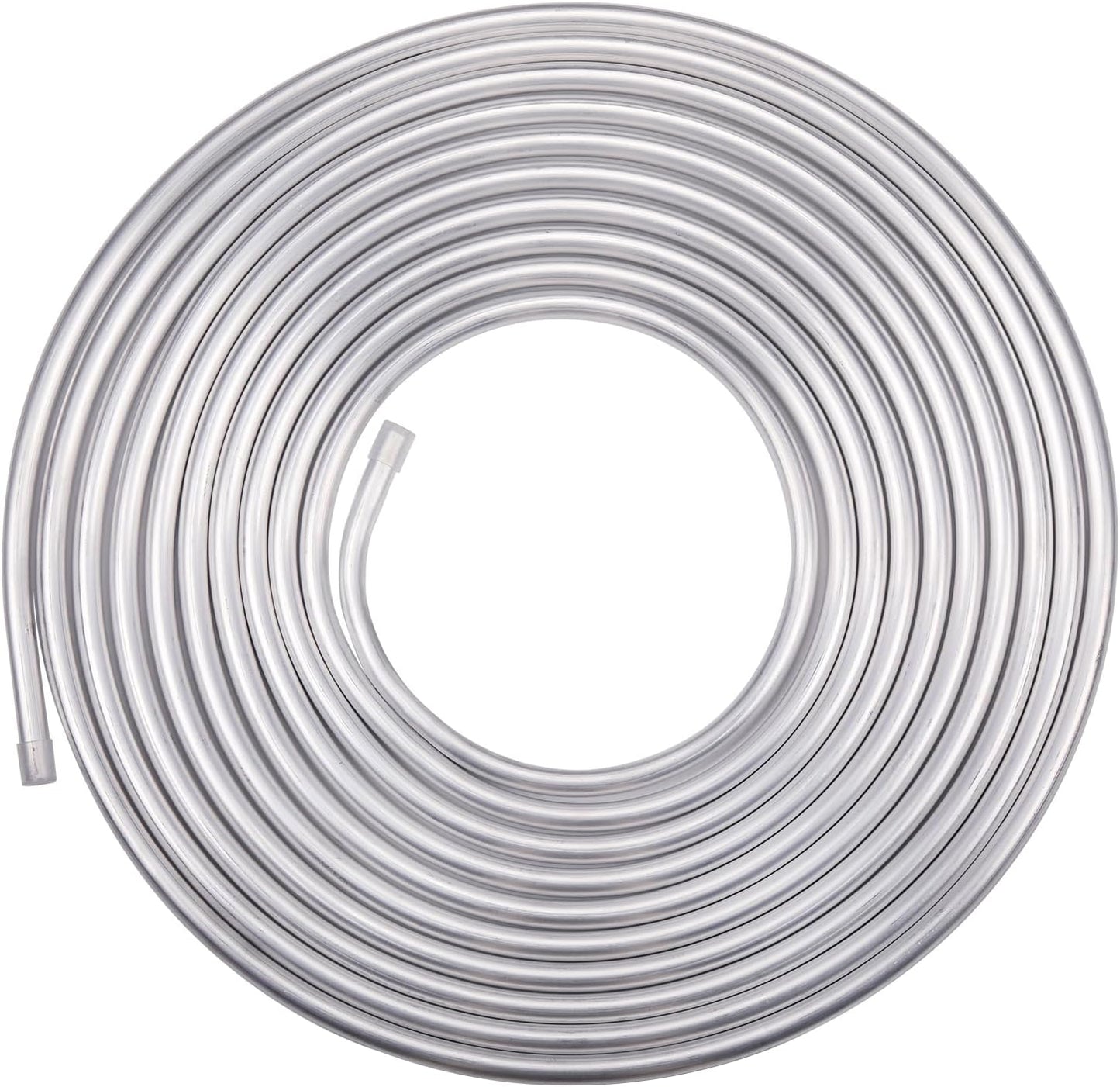 5/8" OD Aluminum Hard Fuel Line Hardline Tube Tubing Coil 25 Feet Roll