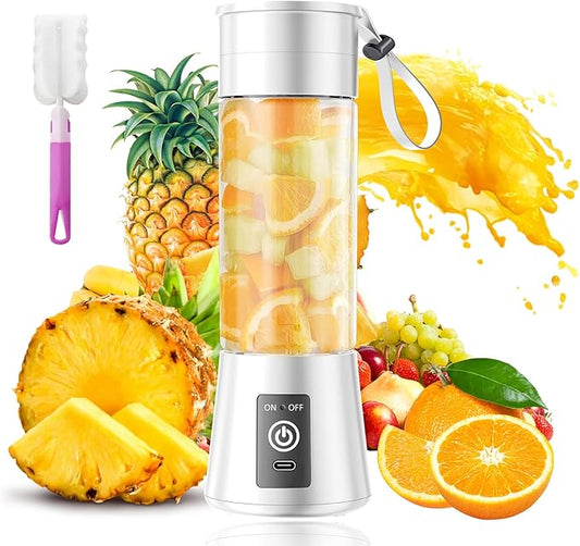 Portable Personal Size Mini Blender - 2025 Upgraded Cordless Blender for Smoothies & Shakes, Type-C Rechargeable, 380Ml Traveling BAP Free Juicer Cup for Sports/Travel/Home, 20000Rpm/Min Speed