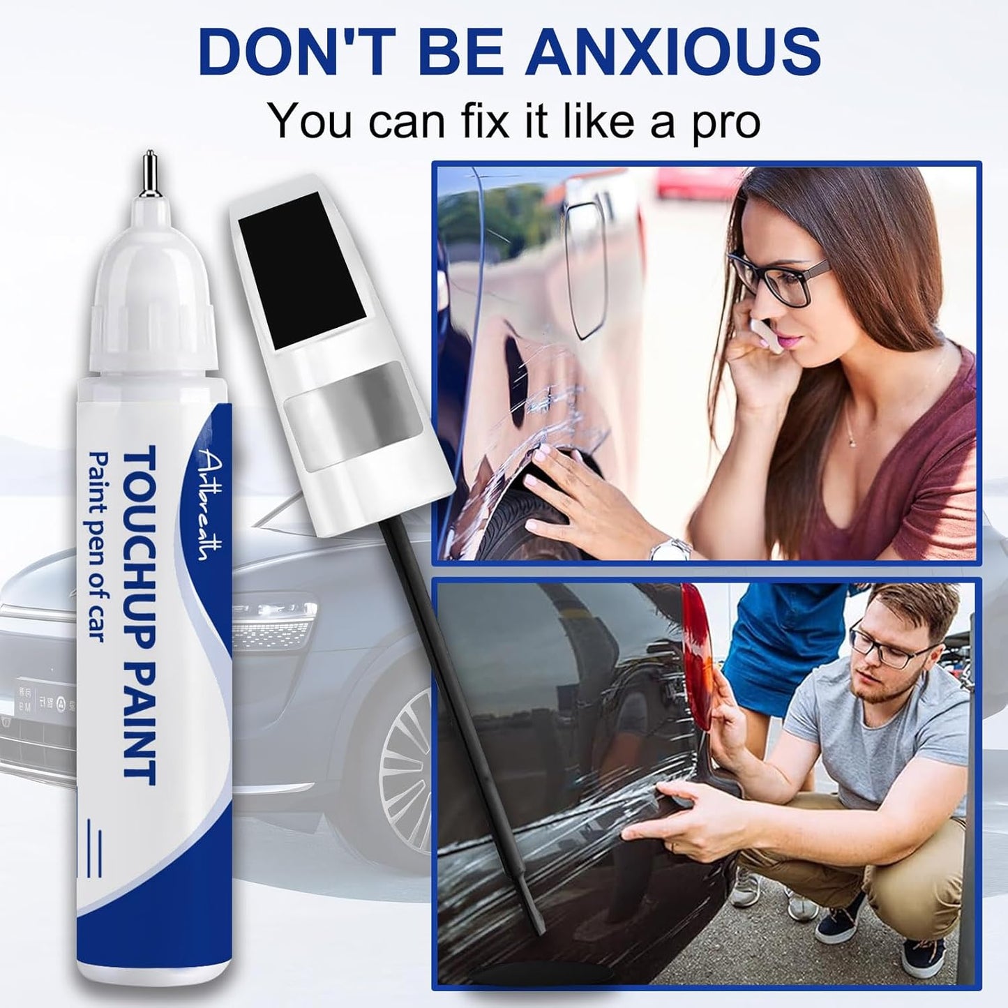 Hydro Blue(PBJ) Touch Up Paint for JEEP-Exact Match–Chips and Nicks Car Paint Scratch Repair Kit Automotive Paint Pen for Wrangler-JK/Commander/Compass/Grand-Cherokee/Liberty/Patriot/Renegade