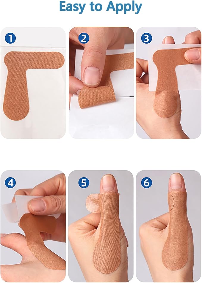 Thumb Support Tape for Arthritis for Left/Right Hand 10 Sheet (20 PCS) - Self Adhesive Thumb Support Brace Elastic Thumb Pain Relieving Patch for Sport Housework Joint Support