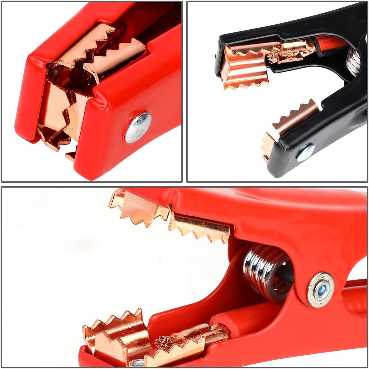 Auto Dynasty Heavy Duty 25 Feet 4 Gauge Booster Cable Power Jumper 500 AMP Emergency Battery Start Car/Motorcycle