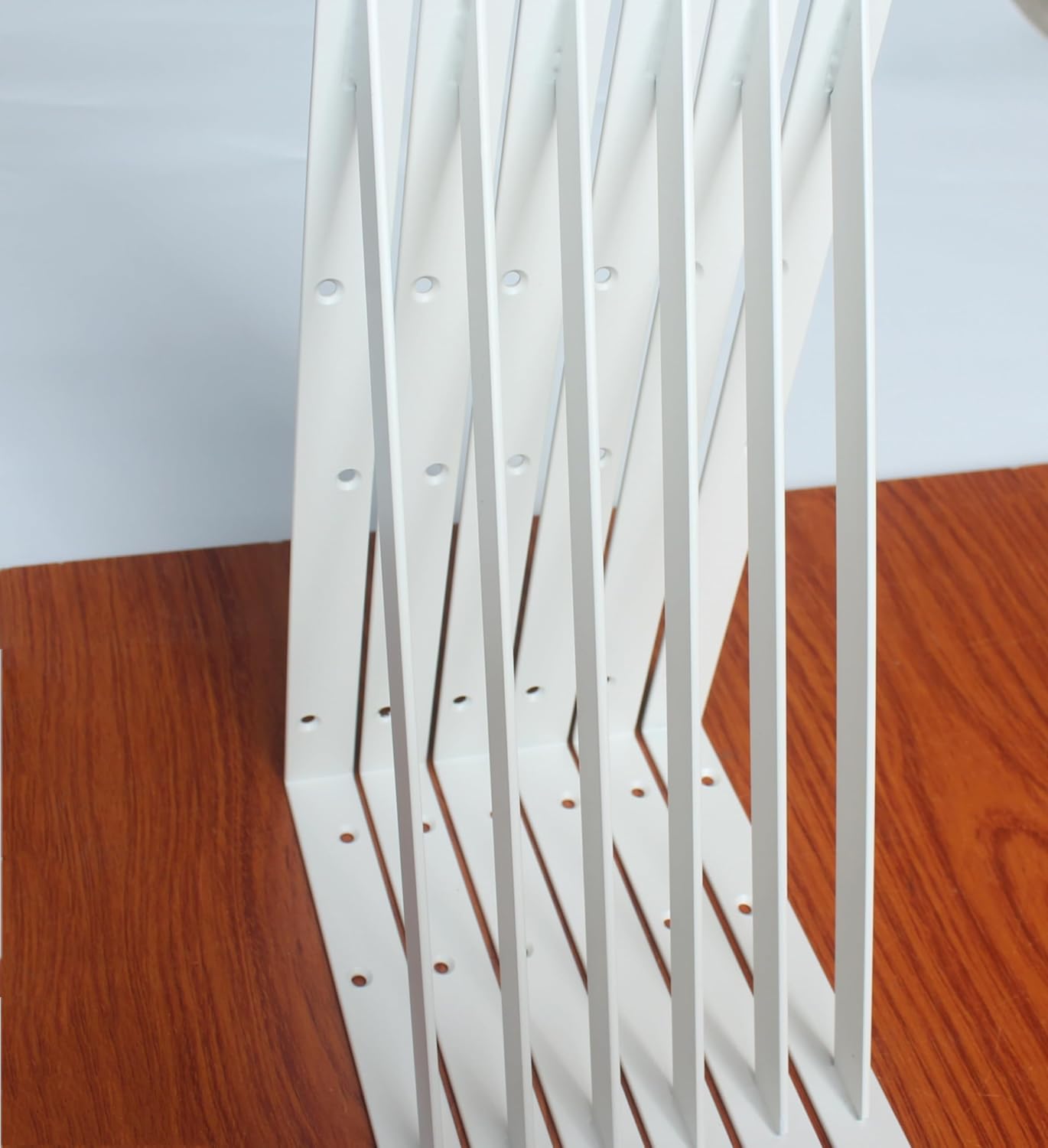 8 Pack L16 x H 10" White Heavy Duty Shelf Brackets with Screws Metal Shelf Brackets Shelf Support Angle Brackets for Shelves L Brackets Heavy Duty Floating Shelf