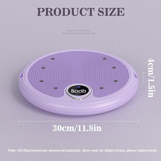 Waist sculptor twist Ab Twister Board 11.8x1.5in Exercise Waist Twisting Disc with 8 Magnets Fitness Twister Handles Trims Waist Slimming Balance Rotating Disc Planche a disque pour abdominaux(