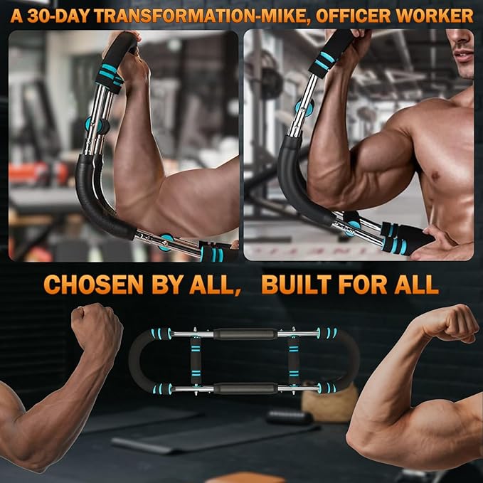 Twister Arm Trainer, 60-110lb Adjustable Chest Workout Equipment, Anti-Slip Grips & Double-Spring Safety, Arm Trainer for Men/Women, Portable Home Fitness Equipment