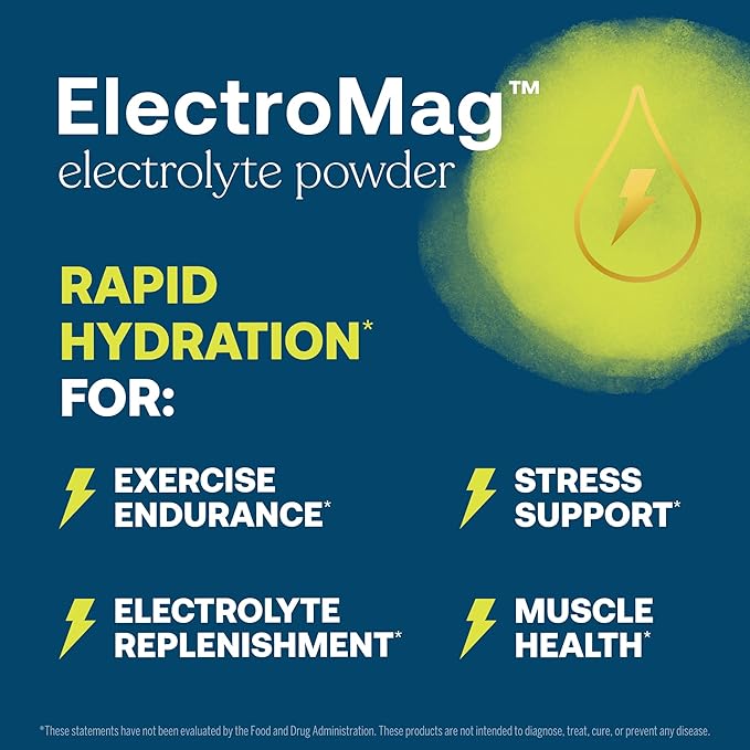 True Grace ElectroMag - 16 Stick Packs (Pack of 2) - Lemon Lime - Electrolyte Powder for Rapid Hydration - Sodium, Potassium, Magnesium & Cordyceps - Zero Sugar & Carbs - Non-GMO - 32 Total Servings