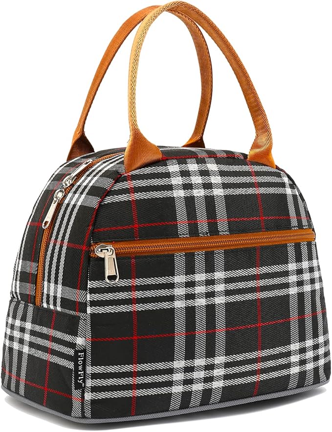 FlowFly Insulated Lunch Cooler Bag - Tote Bag Organizer for Women/Men, W&B