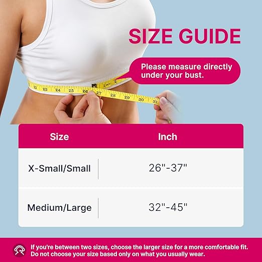 Fit Geno Posture Corrector for Women: Adjustable Lightweight Upper Back Brace for Neck Shoulder & Upper Back Pain Relief - Improve Posture Correct Hunchback Slouching Kyphosis Invisible Under Clothes (XS/S Under Bust 26"-37")