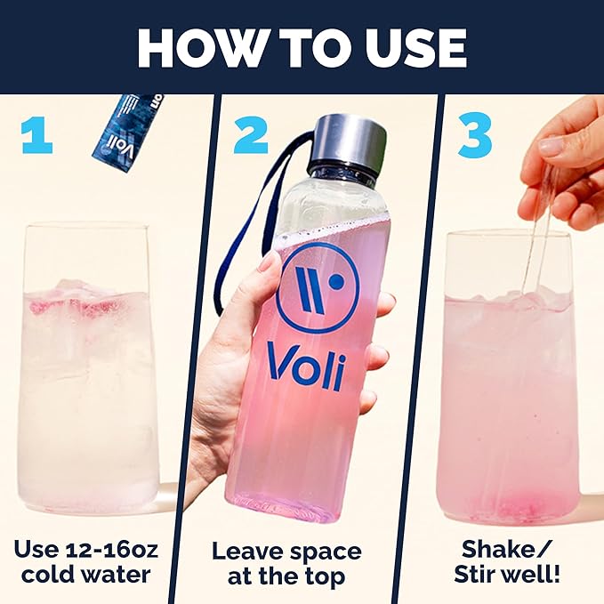 Voli Electrolytes Powder Packets | No Added Sugar Electrolyte Drink Mix for Hydration | Keto & Fasting Friendly, Natural Superfoods & Minerals | Pina Colada, 15-Count