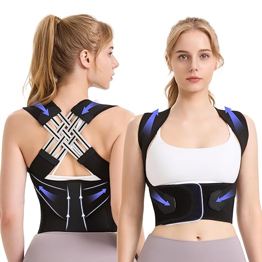 Back Brace Posture Corrector for Women and Men,Adjustable Shoulder Straightener,Used for correcting posture and scoliosis