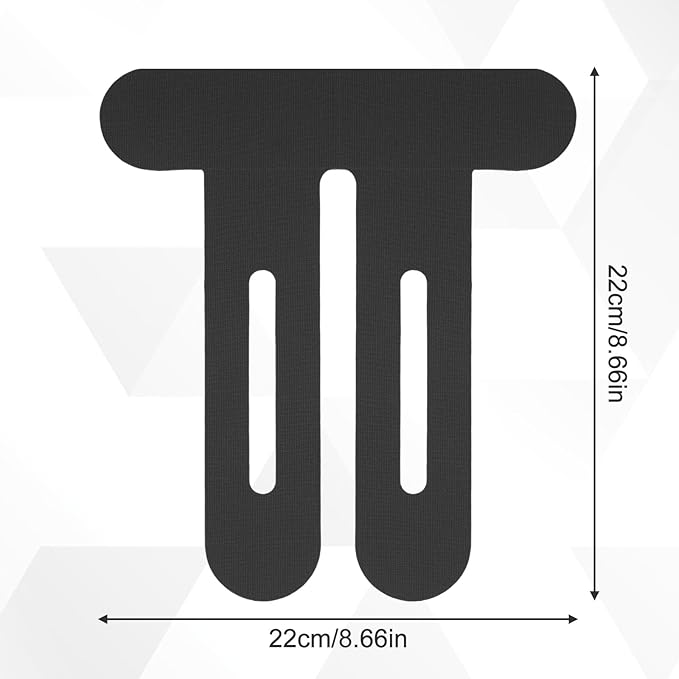 10 Pcs Precut Kinesiology Tape for Knees,Kinesiology Ankle Tape,Waterproof Elastic Knee Kinetic Tape,Breathable Latex-Free Tape for Knee Support and Stability,Pain Relief(Black)