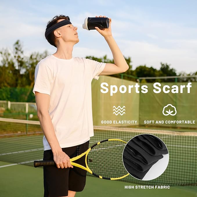 Workout Headbands Non Slip Headband Sport Headbands Sweatbands Elastic Sport Hair Bands for Sports Travel Indoor Fitness Gym