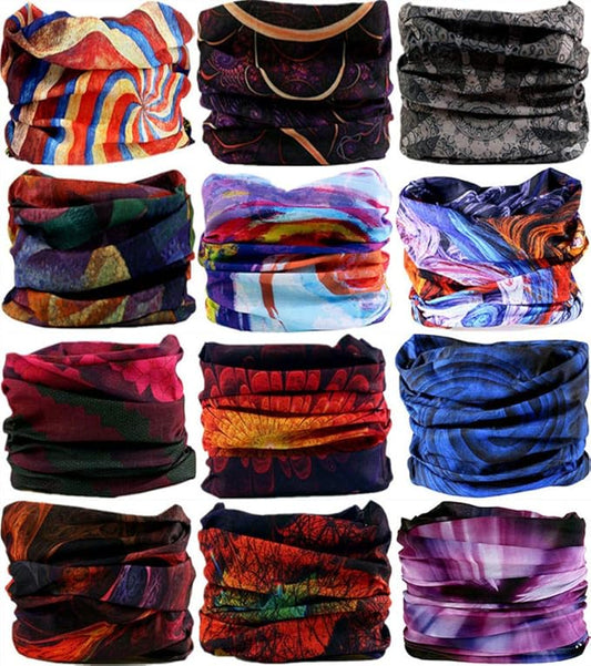 Neck Gaiter Headband Headwear Head Wrap Face Mask Magic Scarf Bandana for Men and Women