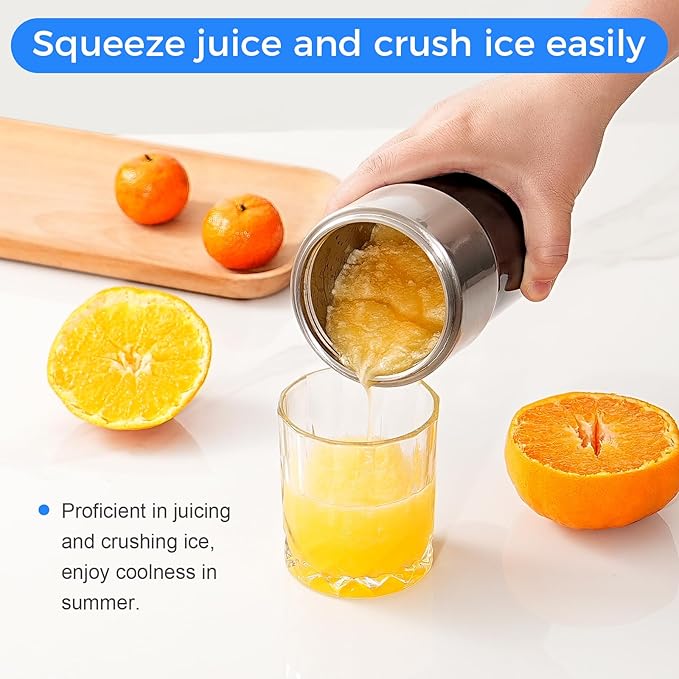 Flip Portable Blender，protein shaker，for-Smoothies, Shakes, Juicing,Egg white Powder，with Insulated Cup, USB Charging, Easy to Clean ，Black.