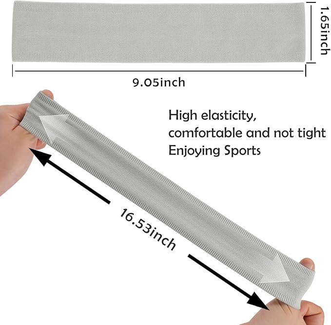 Workout Headbands Non Slip Headband Sport Headbands Sweatbands Elastic Sport Hair Bands for Sports Travel Indoor Fitness Gym