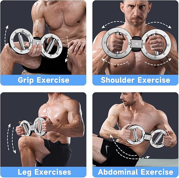 Burn Machine Adjustable Rotator Arm Workout Machine 8-15 Lbs Forearm Strength Trainer 360 Degree Rotation Upper Body Exercise Equipment Home Gym Fitness Lovers