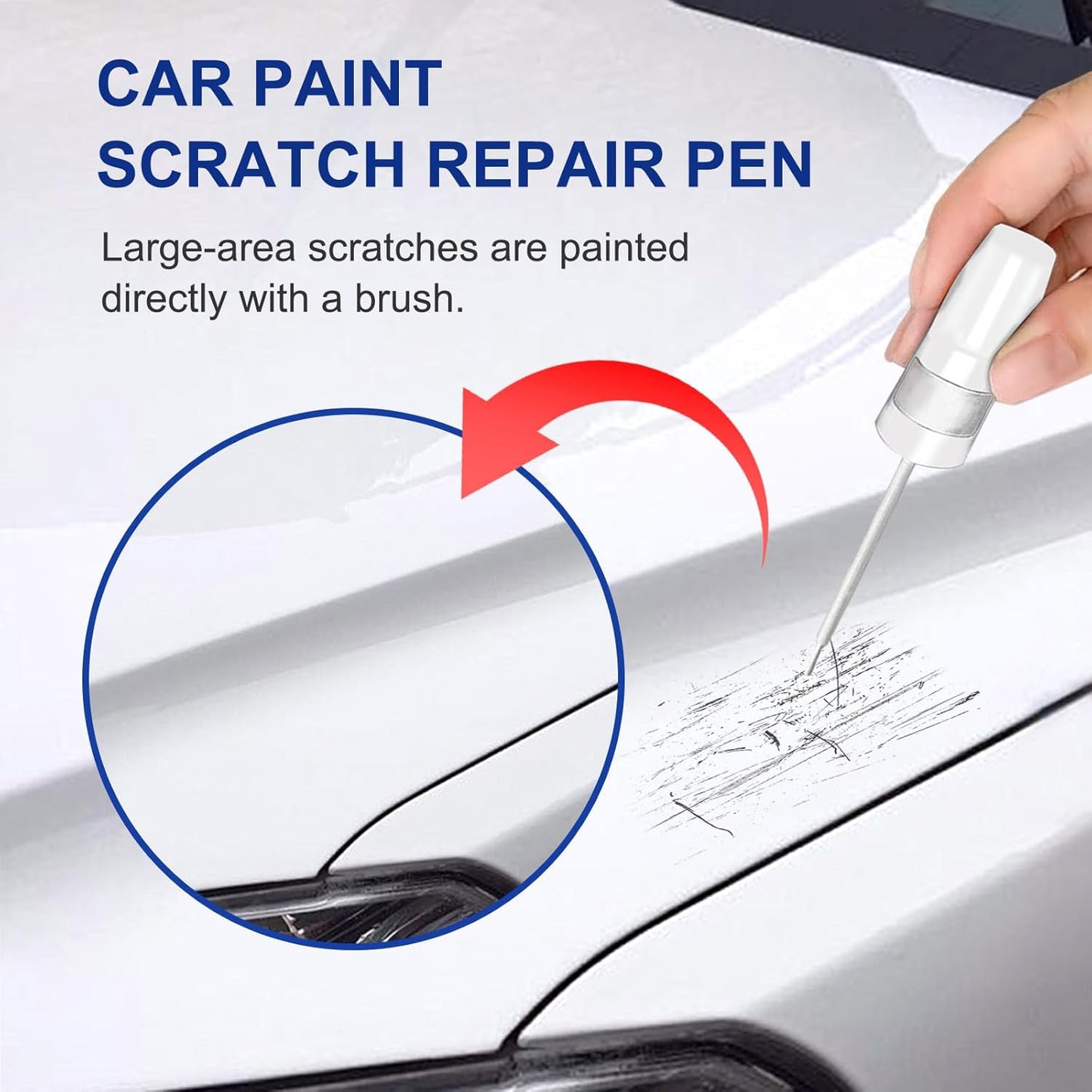 Granite Crystal Metallic(PAU/LAU) Touch Up Paint for Dodge-Exact Match–Chips and Nicks Car Paint Scratch Repair Kit Automotive Paint Pen for Challenger/Durango/Grand Caravan/Charger/RAM